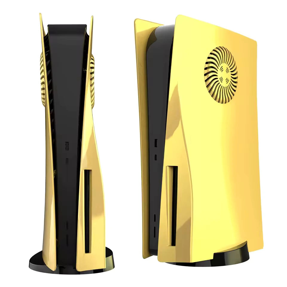 Façades pour PS5 Slim - Chrome Doré