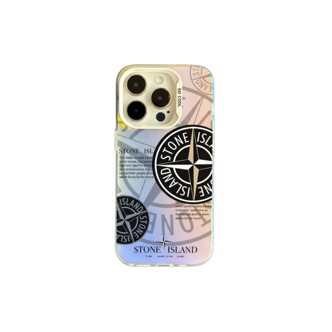 Coque Stone Island V2 - Silver